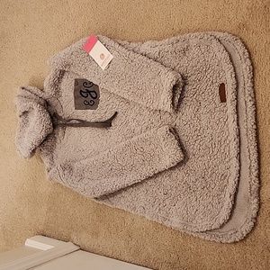 MarleyLilly Fleece with embroidered initals EJG size Small Medium  NWT